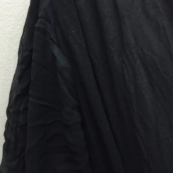 BCBG Empire Mini Dress Black Jersey 4 Loose fit V-Neck - Picture 6 of 11